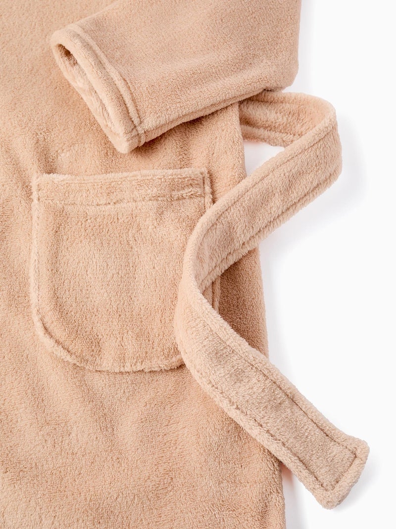 Robe de chambre polaire, avec oreilles ALL STARS COLLEGE Beige foncé - Kiabi