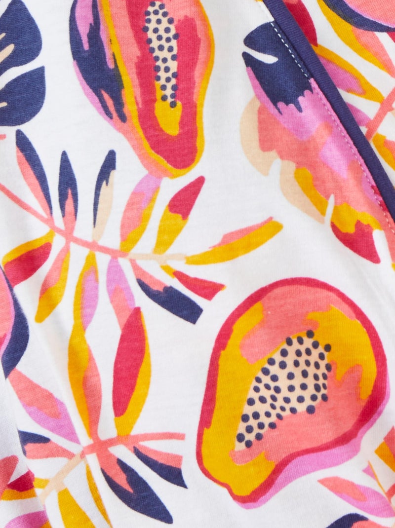 Robe de chambre pur coton - Damart Orange - Kiabi