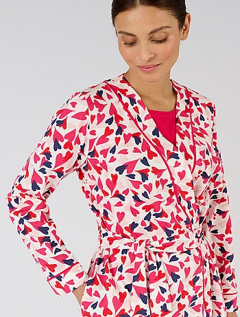 Robe de chambre pur coton peigné - Damart