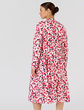 Robe de chambre pur coton peigné - Damart