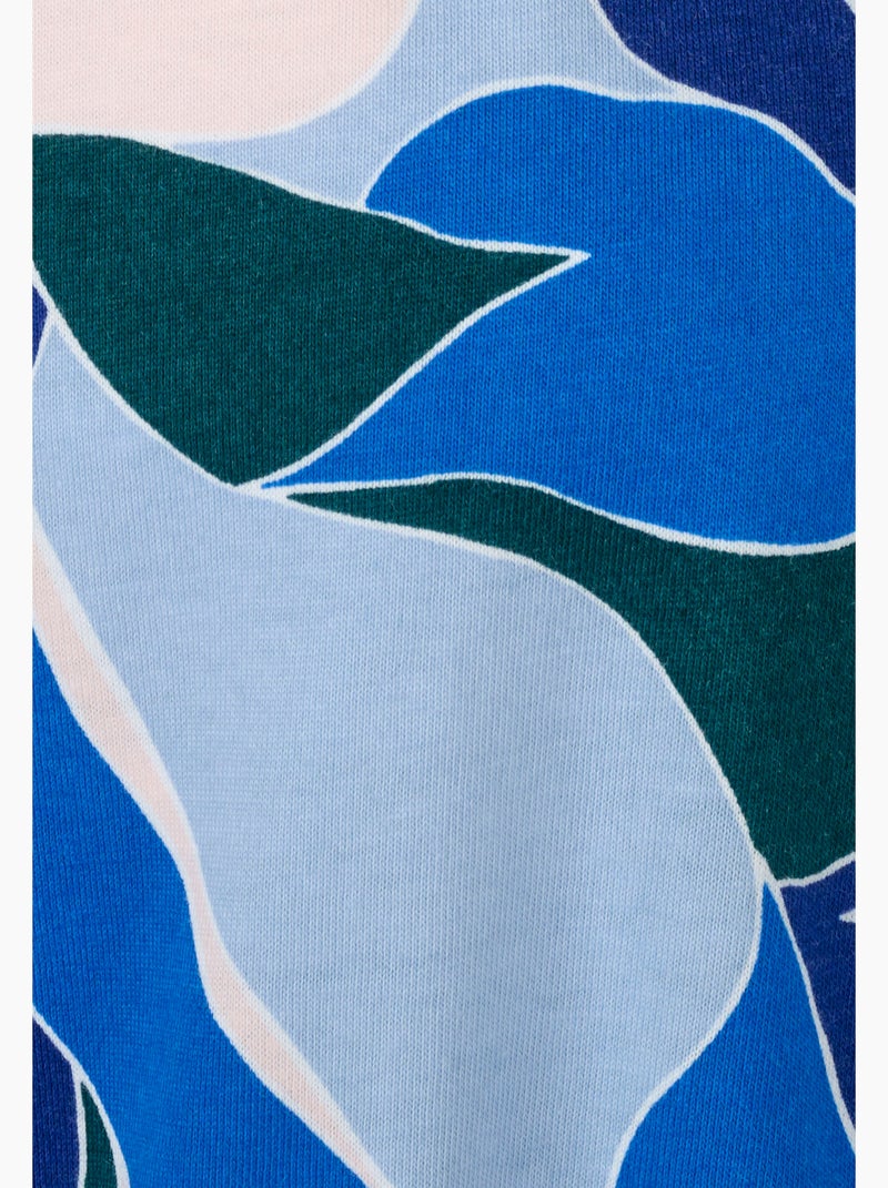 Robe de chambre pur coton peigné - Damart Bleu - Kiabi