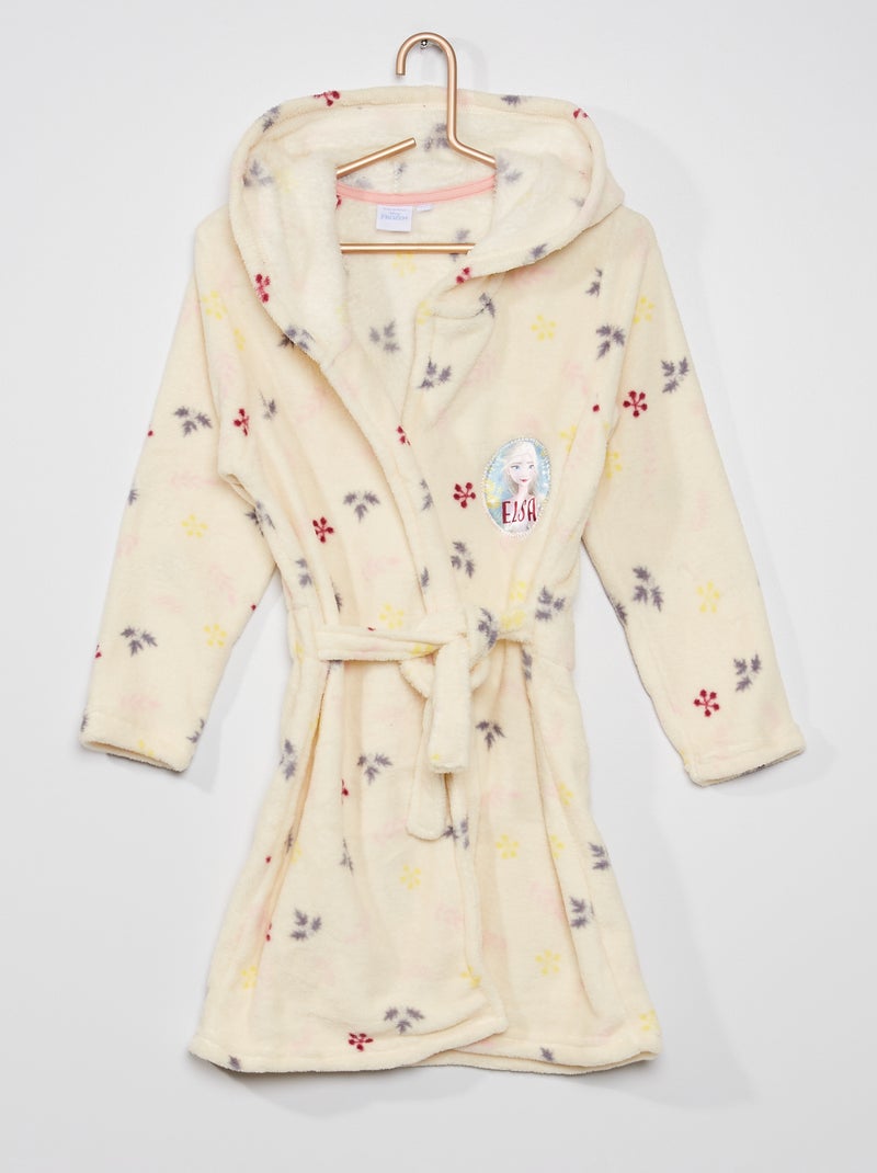 Robe de chambre 'Reine des neiges' polaire beige - Kiabi