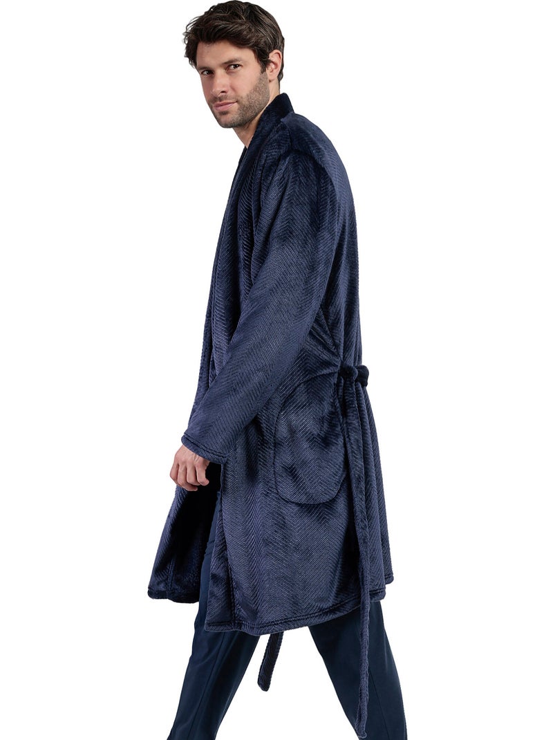 Robe de chambre Spiga Antonio Miro Bleu - Kiabi