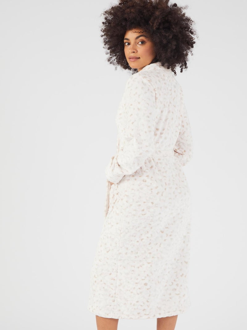 Robe de chambre Thermolactyl - Damart Blanc - Kiabi