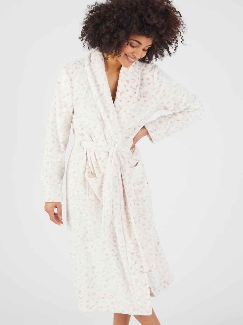 Robe de chambre Thermolactyl - Damart Blanc - Kiabi