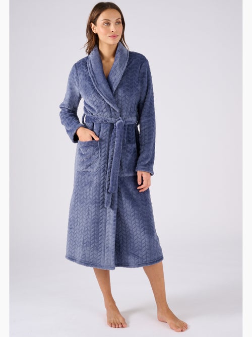 Robe de chambre Thermolactyl en maille douce - Damart - Kiabi