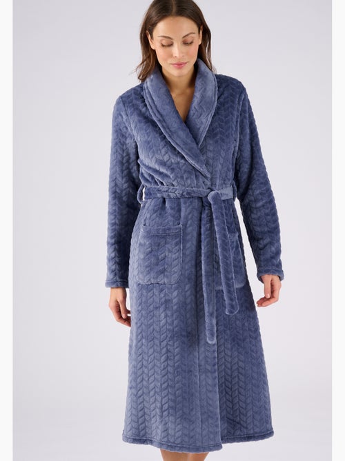 Robe de chambre Thermolactyl en maille douce - Damart - Kiabi