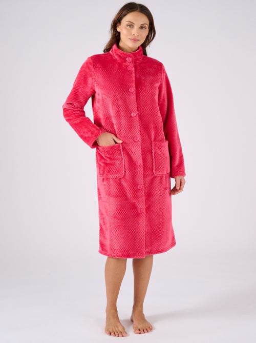 Robe de chambre Thermolactyl en maille fantaisie - Damart - Kiabi