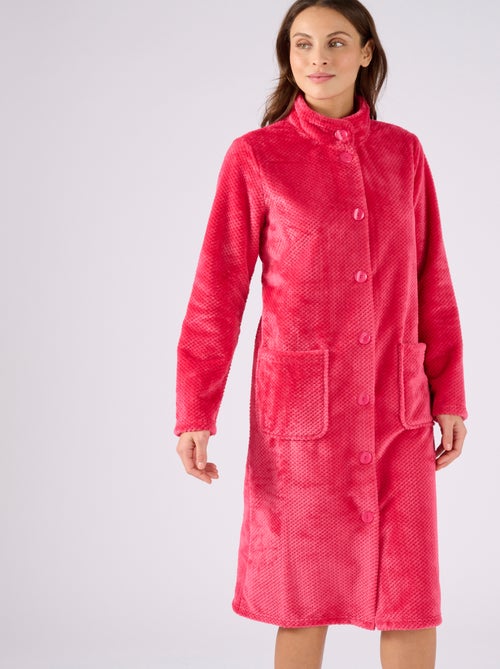 Robe de chambre Thermolactyl en maille fantaisie - Damart - Kiabi
