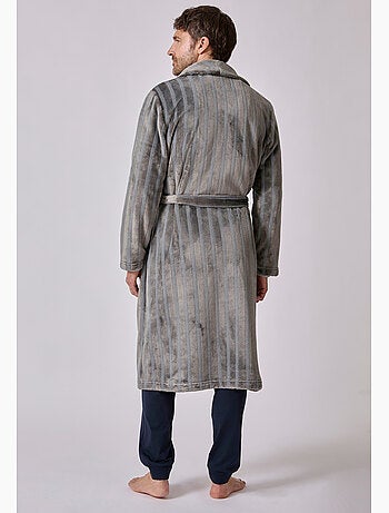 Robe de chambre thermolactyl en maille jacquard - damart