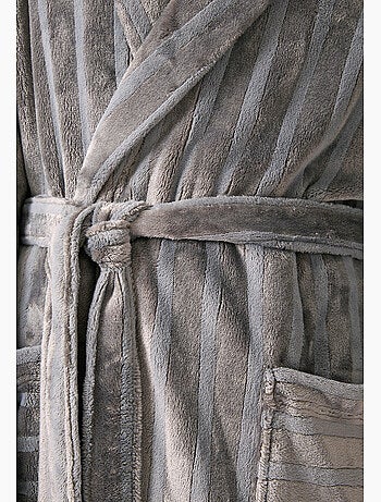 Robe de chambre thermolactyl en maille jacquard - damart