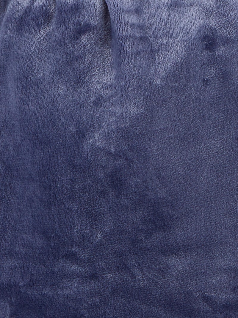 Robe de chambre Thermolactyl en maille moelleuse - Damart Bleu nuit - Kiabi