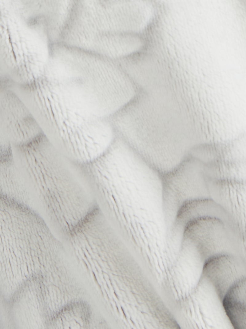 Robe de chambre thermolactyl en maille moelleuse - damart Gris - Kiabi