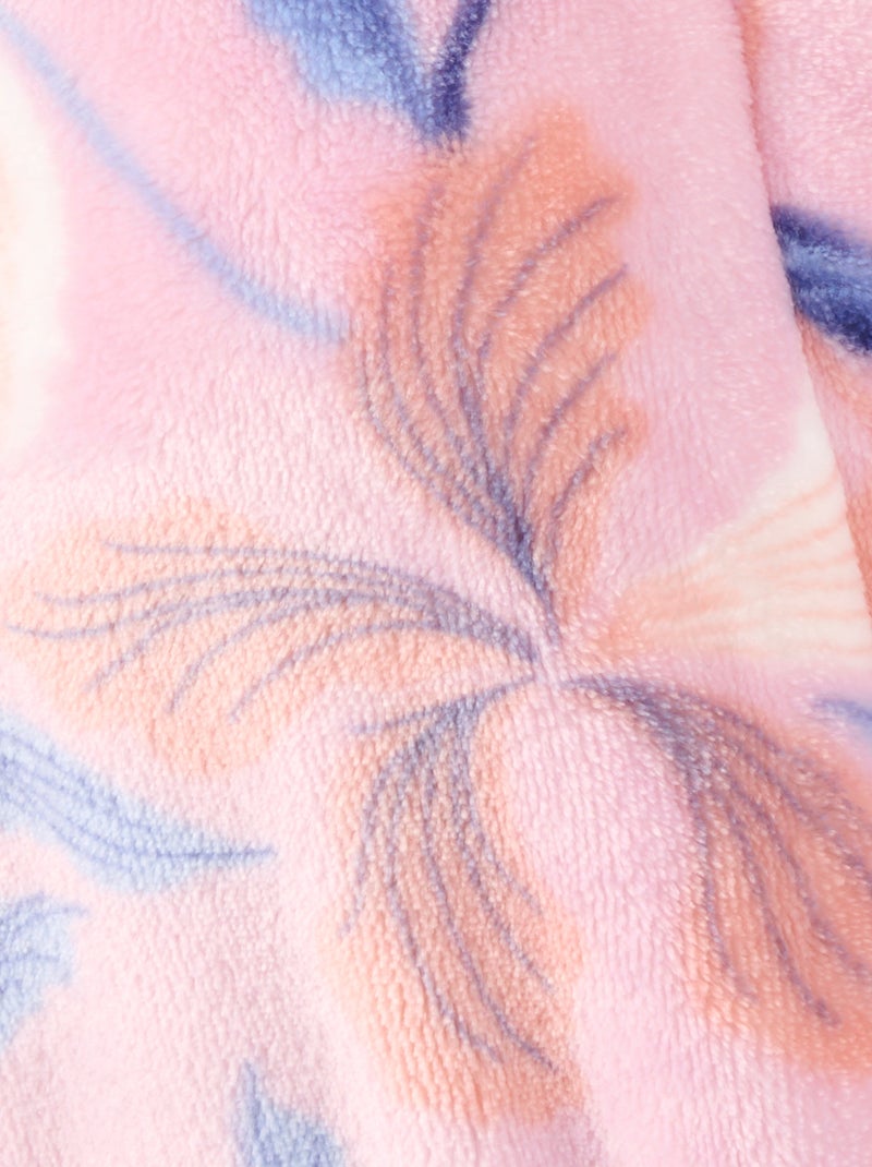 Robe de chambre Thermolactyl en maille moelleuse - Damart Rose - Kiabi