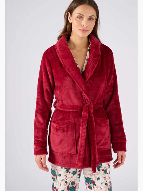 Robe de chambre Thermolactyl en maille moelleuse - Damart - Kiabi