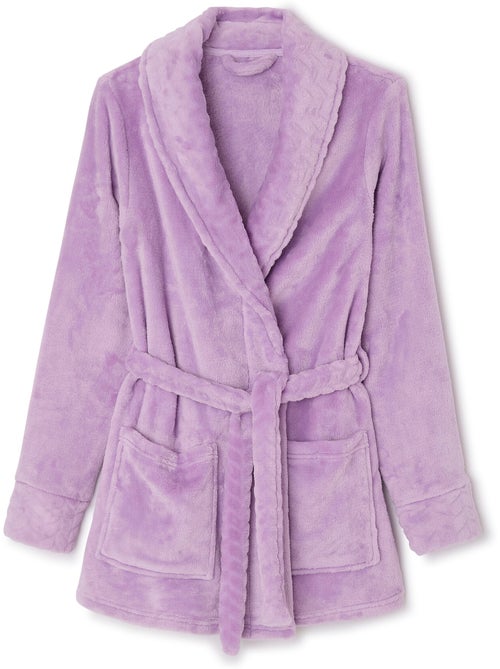Robe de chambre Thermolactyl en maille moelleuse - Damart - Kiabi