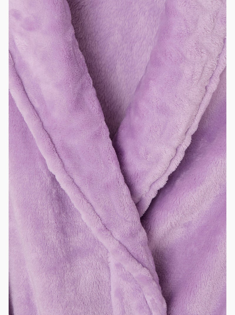Robe de chambre Thermolactyl en maille moelleuse - Damart Violet - Kiabi