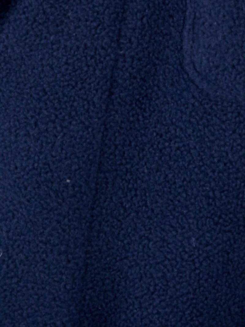 Robe de chambre Thermolactyl en maille polaire - Damart Bleu marine - Kiabi