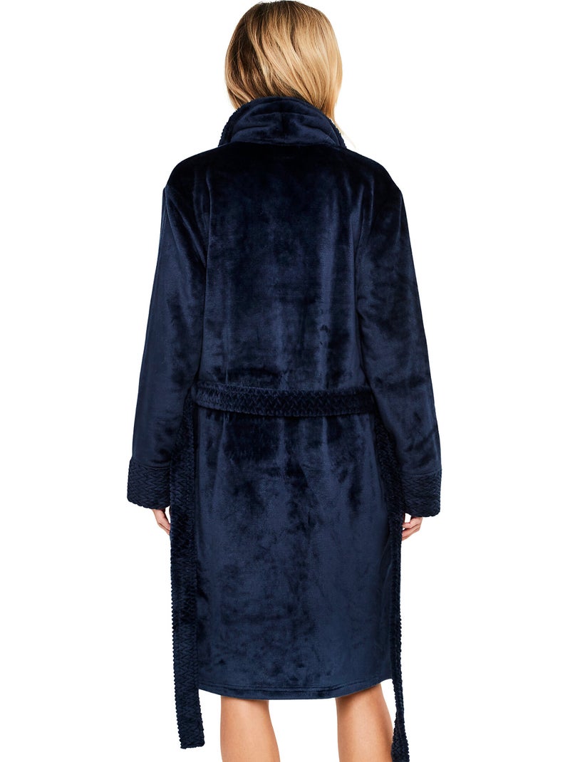 Robe de chambre unisexe pc2 Bleu marine - Kiabi