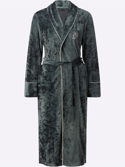 Robe De Chambre Velours Ras - Taille Standard - Witt - Kiabi Robe De Chambre Velours Ras - Taille Standard - Witt - Kiabi