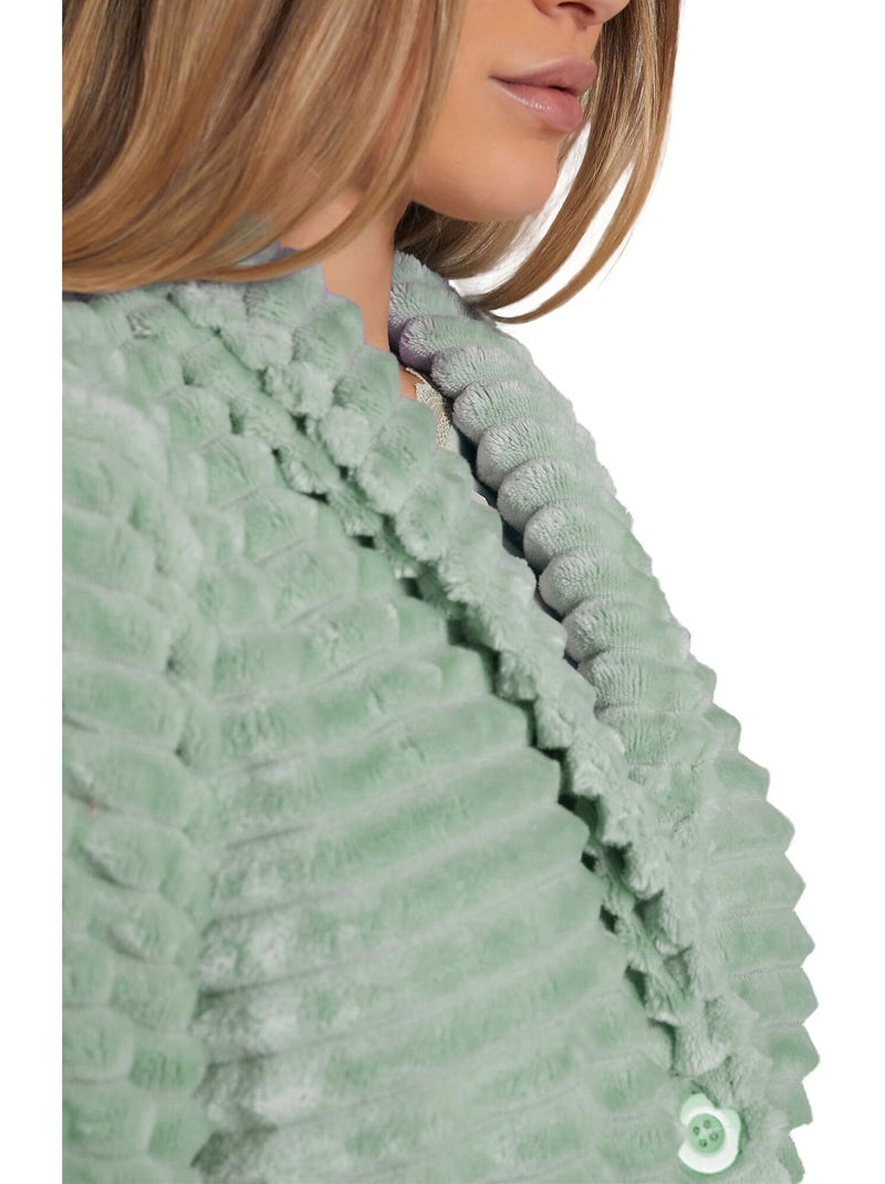 Robe de chambre Winter Paisley Vert - Kiabi