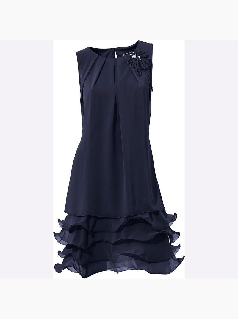 Robe de cocktail - taille standard - helline Bleu nuit - Kiabi