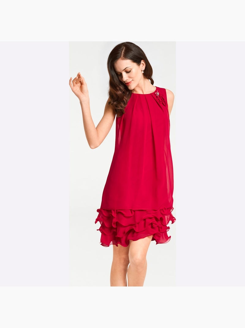 Robe de cocktail - taille standard - helline Rouge - Kiabi