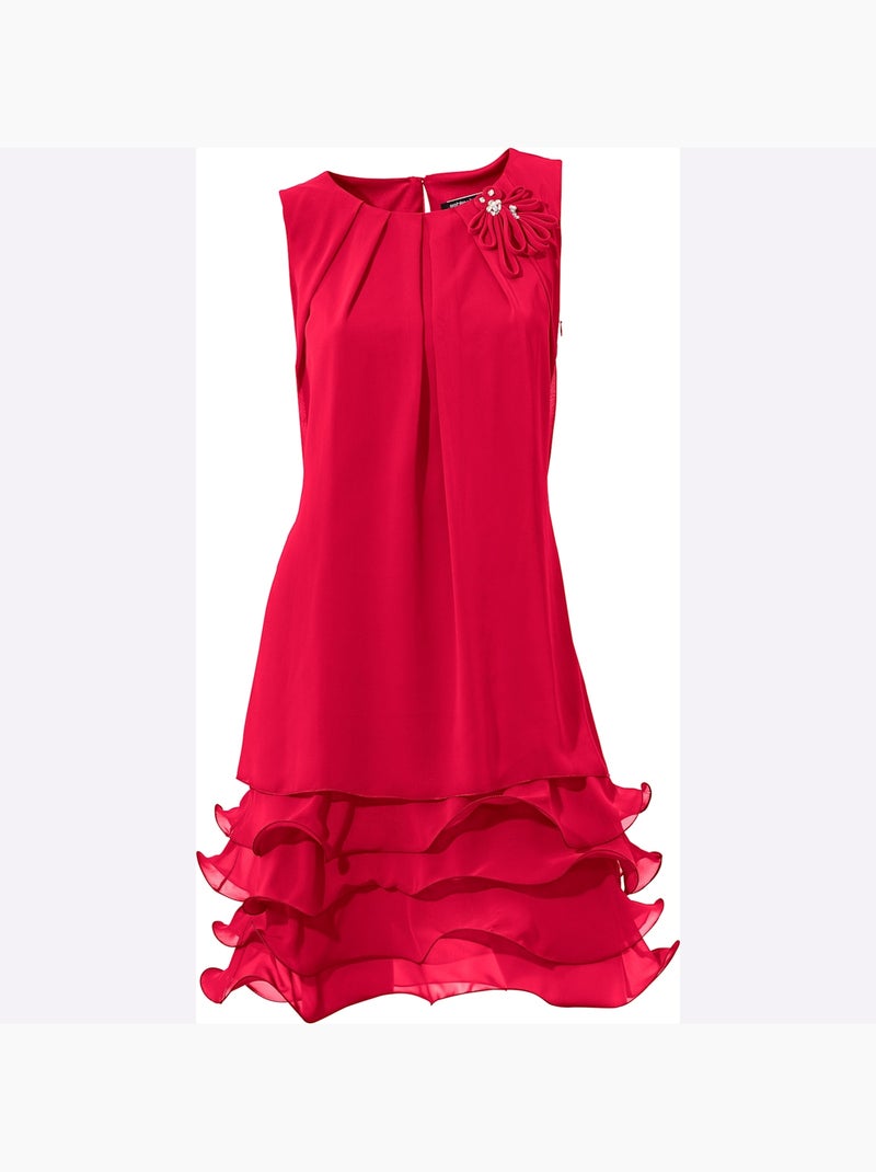 Robe de cocktail - taille standard - helline Rouge - Kiabi