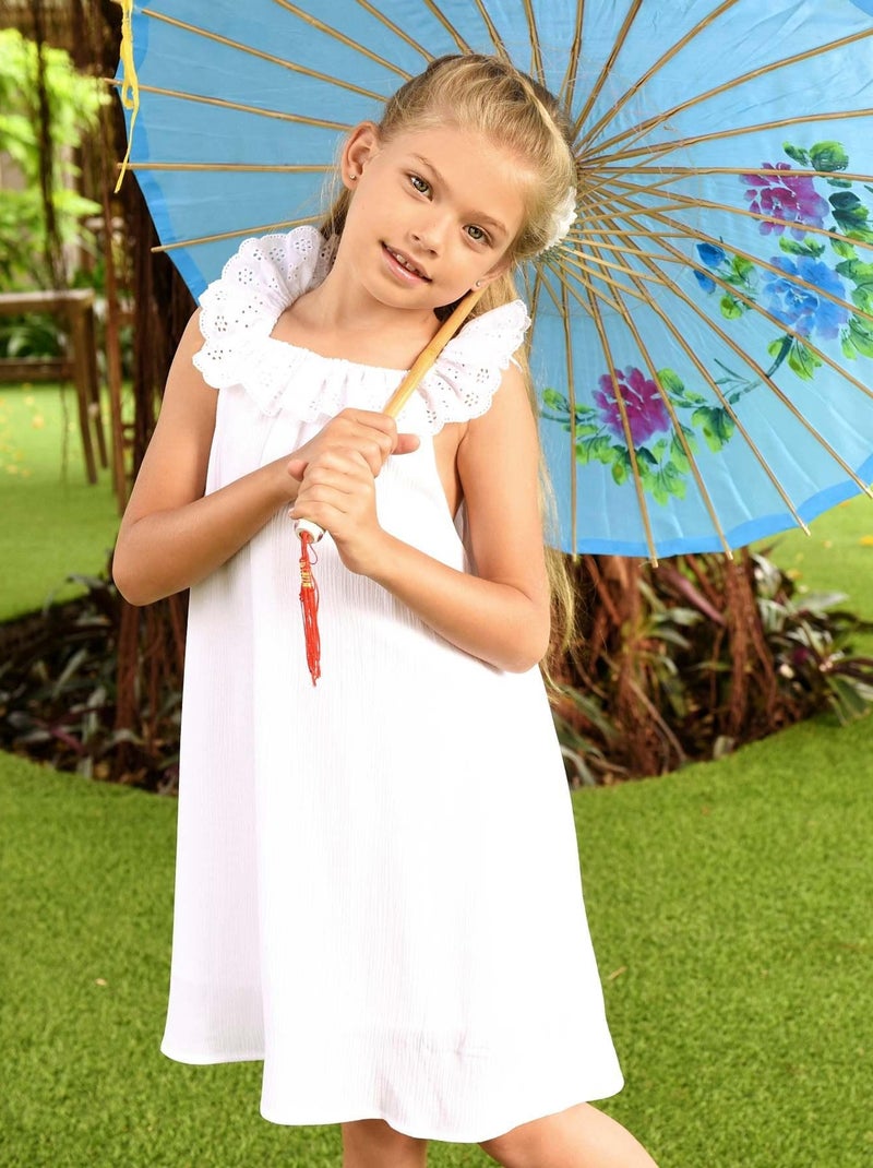 Robe de Communion    AURORE - La Faute à Voltaire Blanc - Kiabi