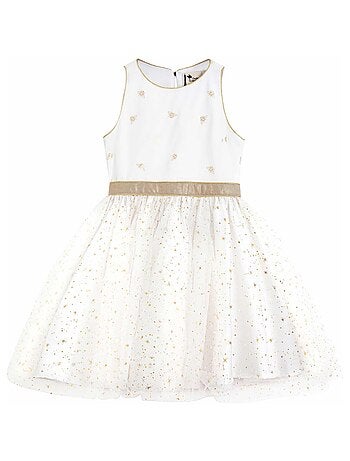 Robe de Cortège Lin et Tulle à Paillettes HEPBURN - 'LA FAUTE A VOLTAIRE'