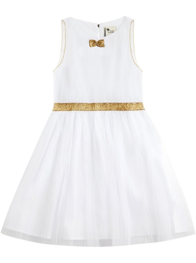 Robe de Cortège   pour Fille  HEPBURN - La Faute à Voltaire Blanc - Kiabi