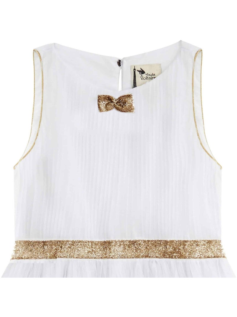Robe de Cortège   pour Fille  HEPBURN - La Faute à Voltaire Blanc - Kiabi