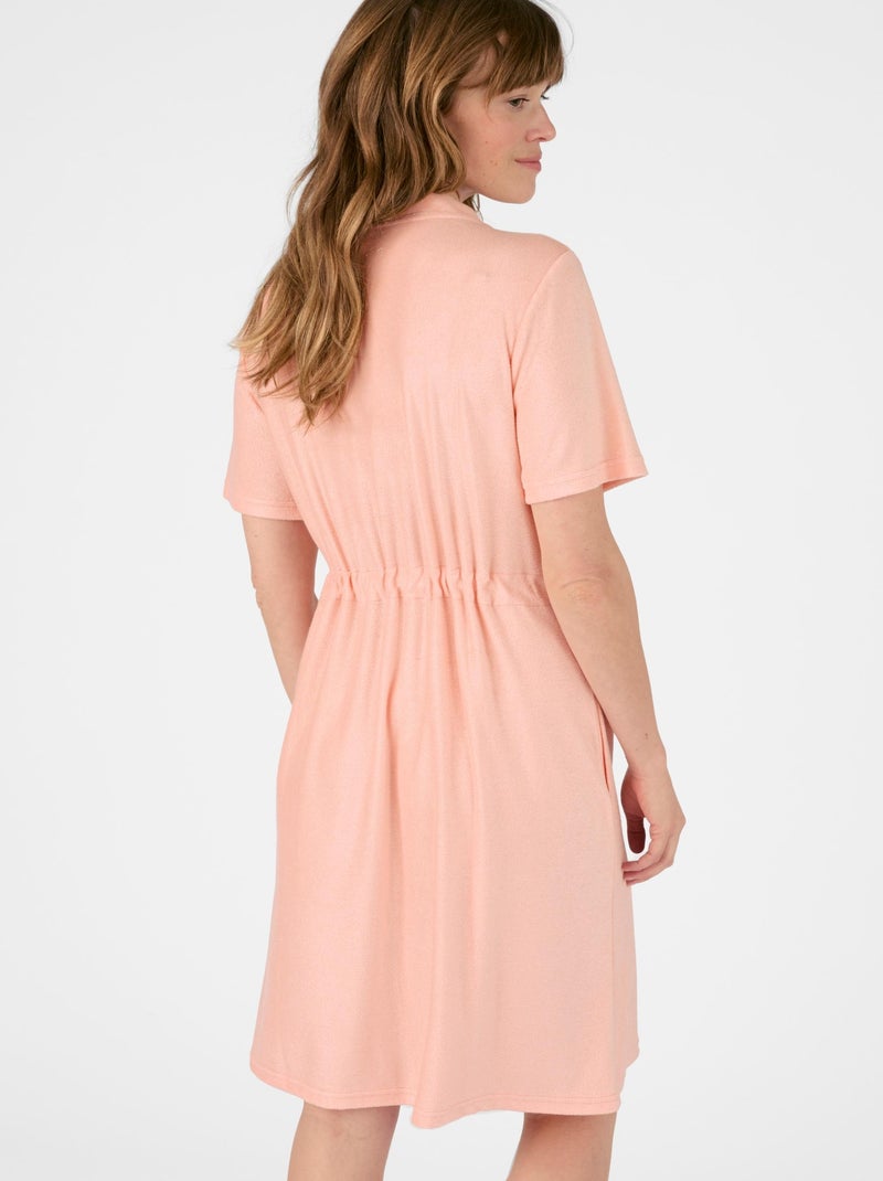 Robe de détente zippée en éponge - Damart Orange - Kiabi
