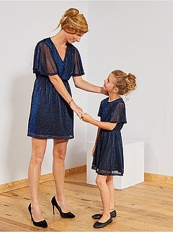 Robe de fêtes plissée brillante - Kiabi