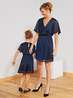 Robe de fêtes plissée brillante - Kiabi