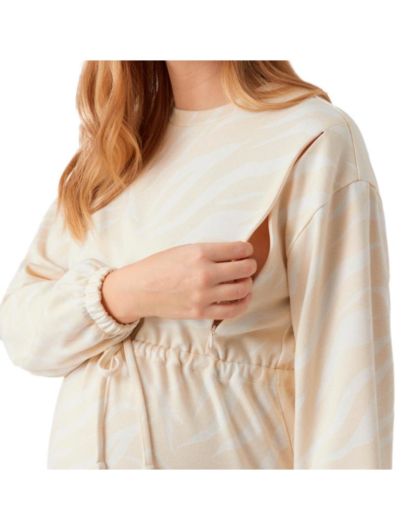 Robe de grossesse femme mamalicious Beige - Kiabi