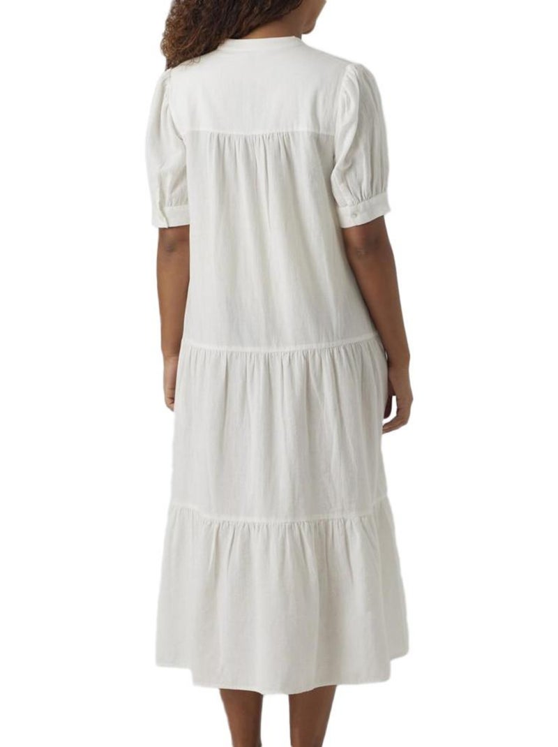 Robe de Grossesse Femme Vero Moda Marternity Blanc - Kiabi