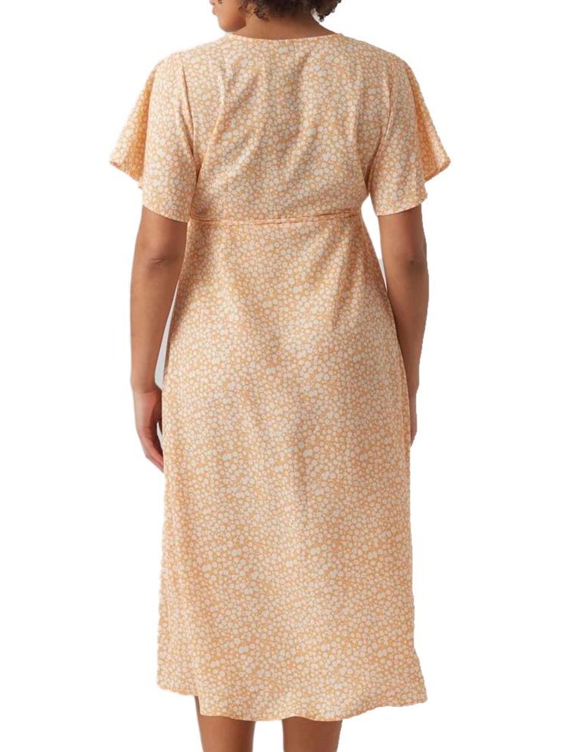 Robe de Grossesse Femme Vero Moda Maternity Orange - Kiabi