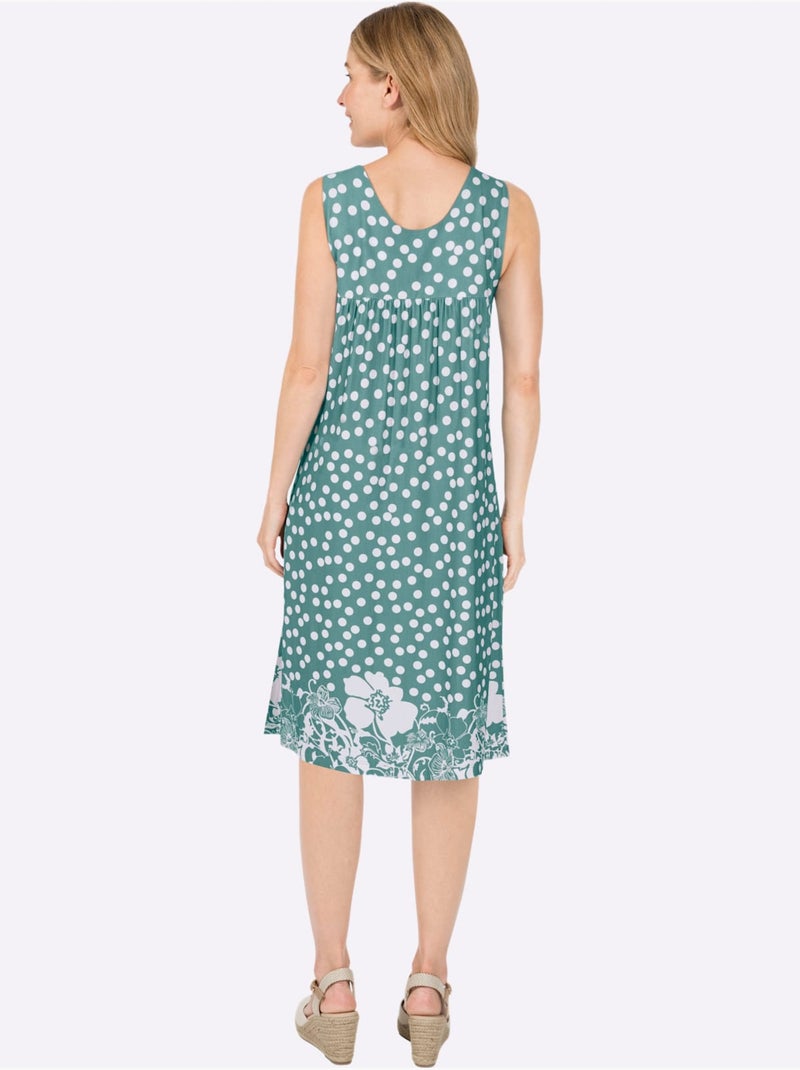 Robe De Loisirs Viscose Douce Et Fluide - Taille Standard - Witt Vert - Kiabi