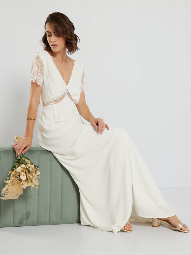 Robe de mariée blanc - Kiabi