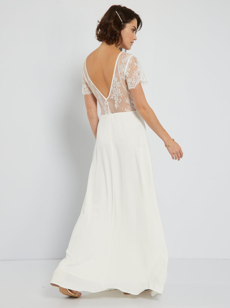 Robe de mariée blanc - Kiabi