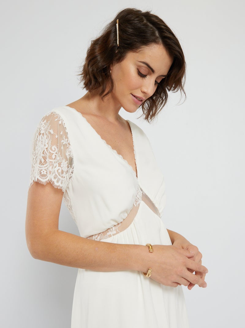 Robe de mariée blanc - Kiabi