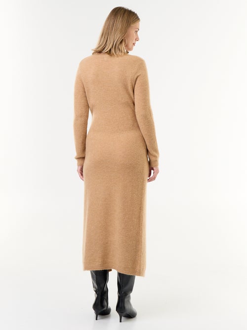 Robe de maternité en laine mélangée - Kiabi