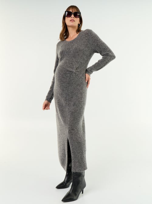 Robe de maternité en laine mélangée - Kiabi Robe de maternité en laine mélangée - Kiabi