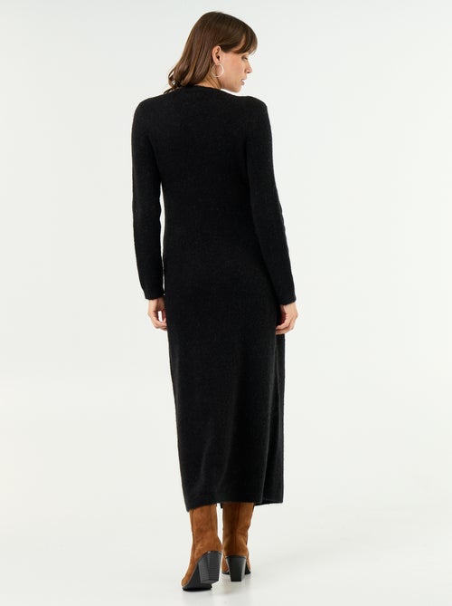 Robe de maternité en laine mélangée - Kiabi