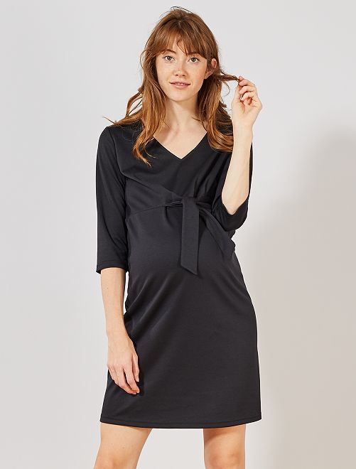 Maille 18 Femme De En Kiabi Maternité Milano Noir Robe 00