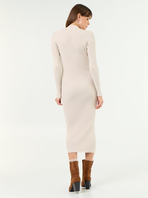Robe de maternité longue et côtelée - Kiabi Robe de maternité longue et côtelée - Kiabi