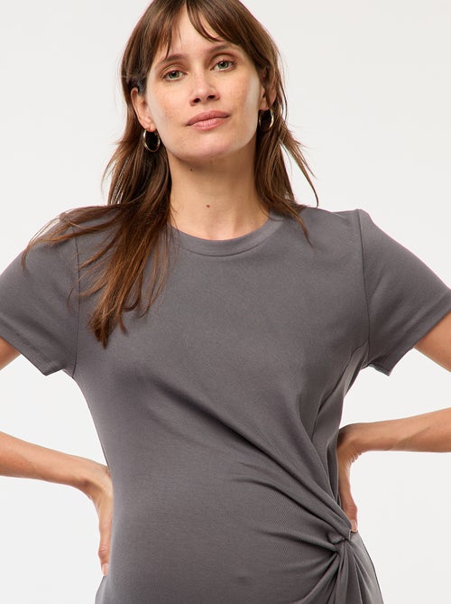 Robe de maternité longue moulante - Kiabi