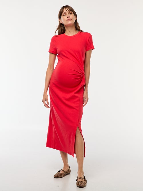 Robe de maternité longue moulante - Kiabi