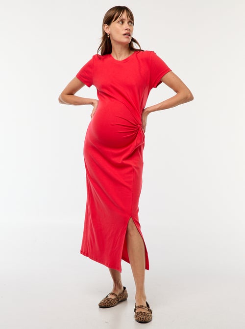 Robe de maternité longue moulante - Kiabi